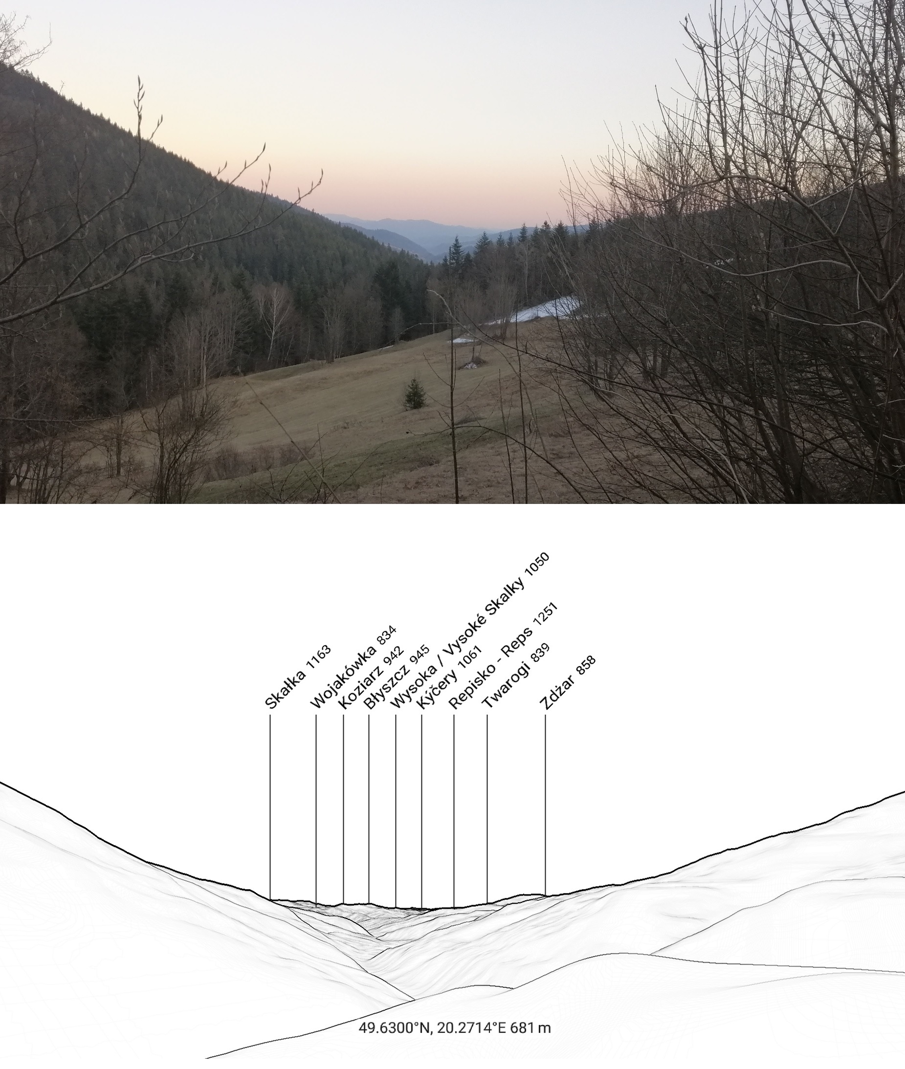 distant mountain panorama