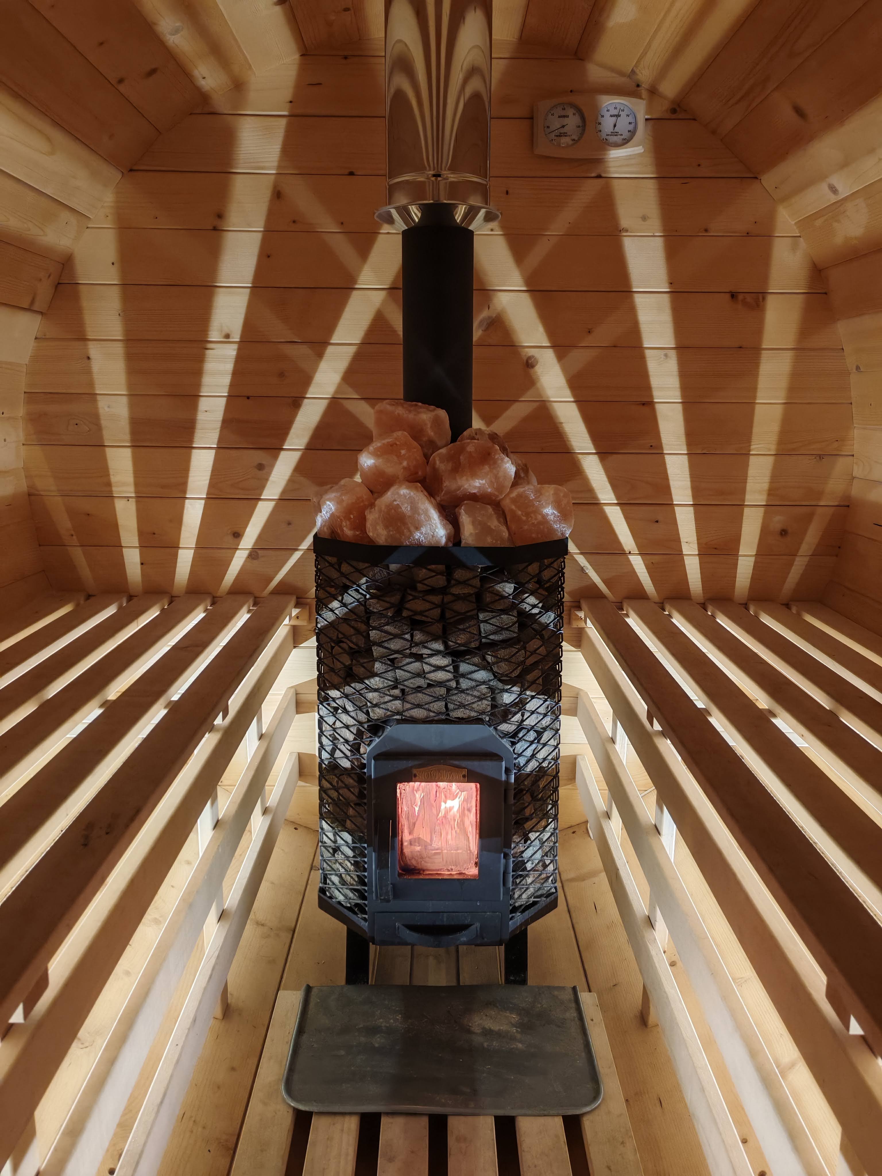 forest spa in winter