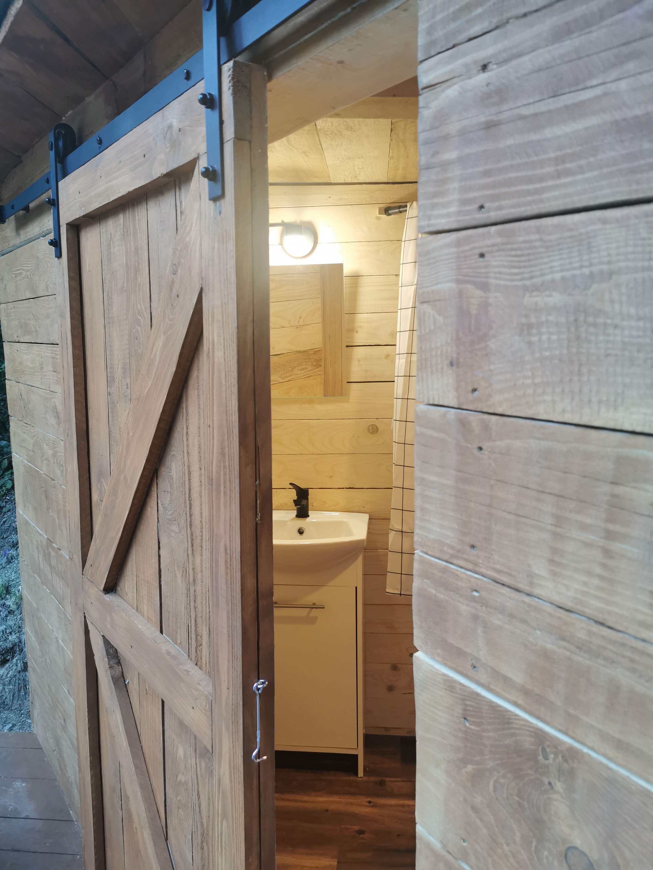glamping tent area
